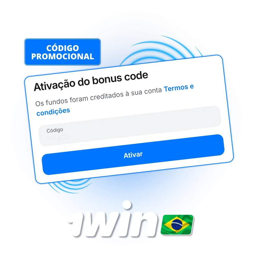 Ative seu código promocional da 1win agora para garantir o bônus máximo em suas primeiras apostas no Brasil.