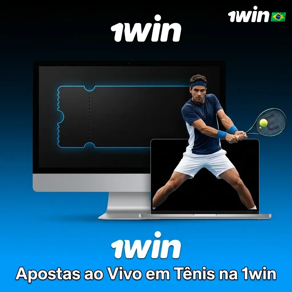 Apostas ao vivo em tênis na 1win com odds atualizadas em tempo real, placar e mercados disponíveis