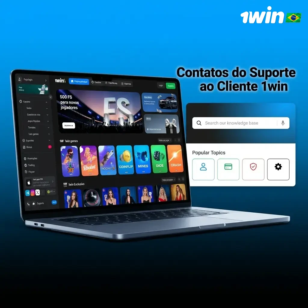 Canais de suporte ao cliente 1win: chat ao vivo, e-mail, Telegram e redes sociais para ajuda com depósitos.