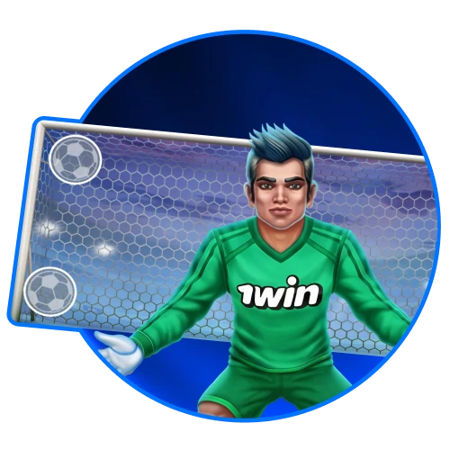 Clique em um alvo no gol para realizar seu chute e tentar vencer o goleiro na 1win.