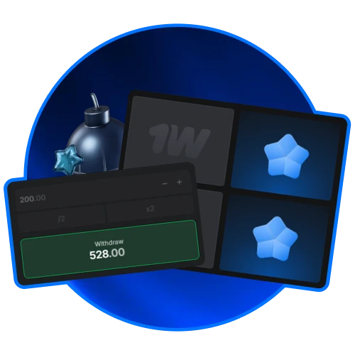 Utilize o recurso de saque manual na 1win para retirar seus lucros a qualquer momento antes de encontrar uma mina.